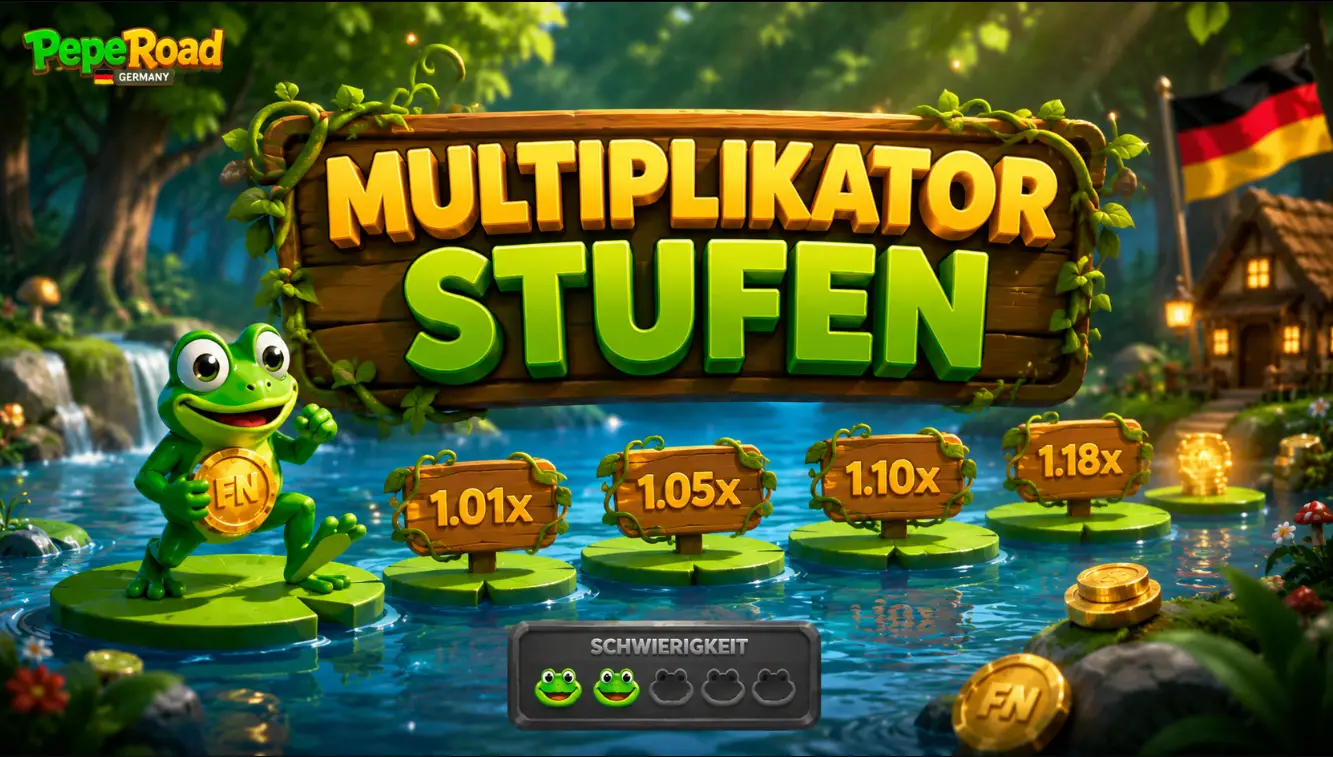 Pepe Road Multiplikator und Schwierigkeitsstufen